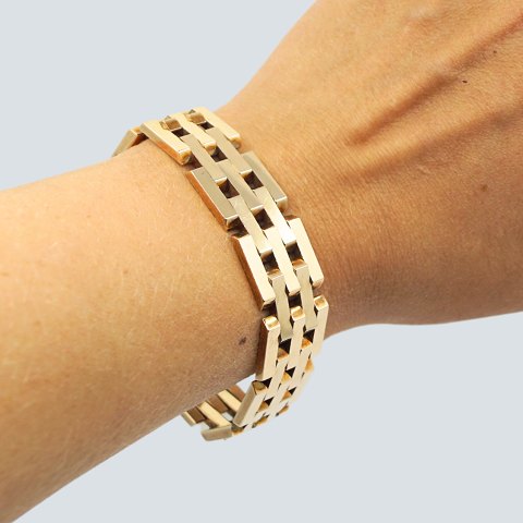 Willy Junget; Bracelet of 14k gold Willy Junget; Bracelet of 14k gold